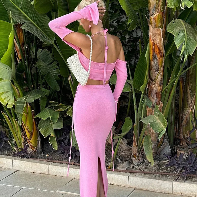 Bralette Knit Maxi Co-ord
