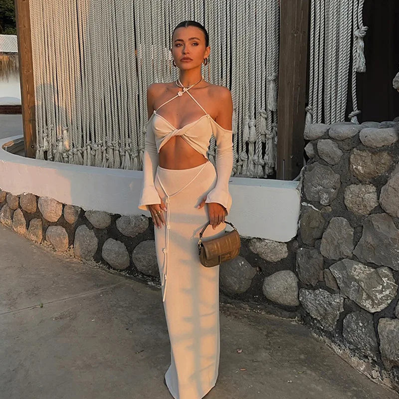Bralette Knit Maxi Co-ord